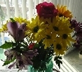 Bouquet of flowers I gave Rezvanieh the last time I ever saw her